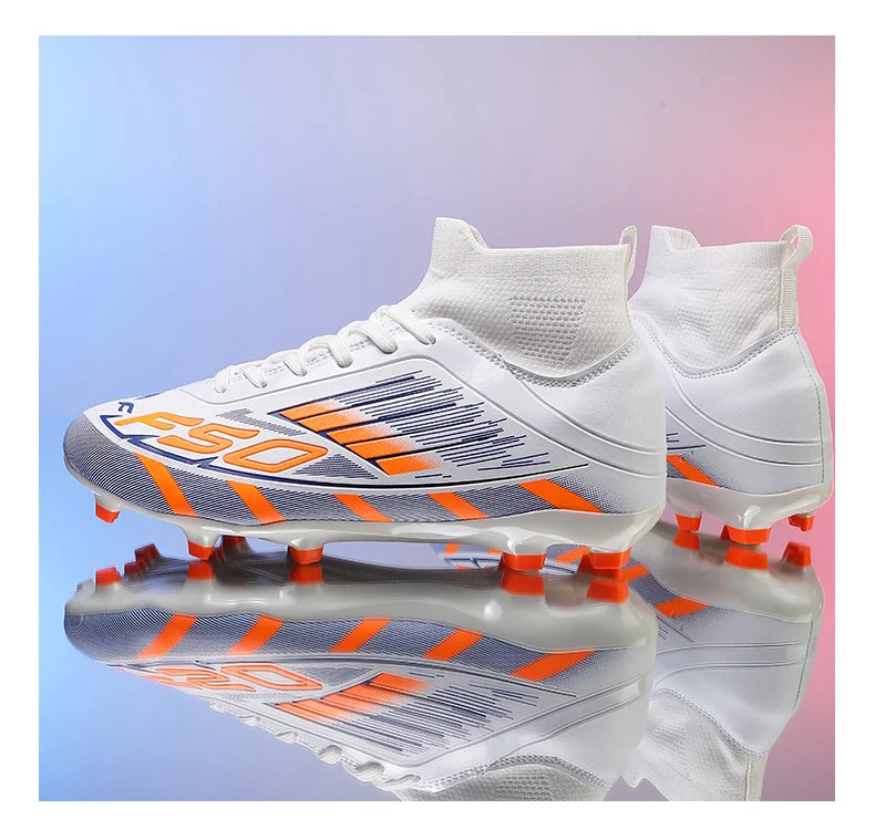 New Men Football Boots Non-Slip Boys Grass Cleats High-quality Match Soccer Shoes Hot-selling Sneakers Outdoor High-top Light