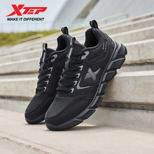 Xtep Running Shoes Men's Summer Mesh Breathable Wear-resistant Sports Lightweight Youth Casual Cushioning Shoes 875219110065
