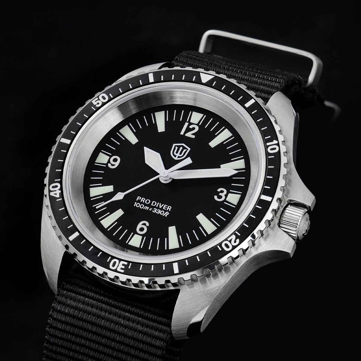 Watchdives WD1980 V3 38mm Men Watch Vintage VH31 Ronda 515 Sweep Seconds Quartz Movement Watches Luminous Sapphire Wristwatch