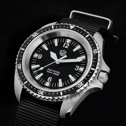Watchdives WD1980 V3 38mm Men Watch Vintage VH31 Ronda 515 Sweep Seconds Quartz Movement Watches Luminous Sapphire Wristwatch