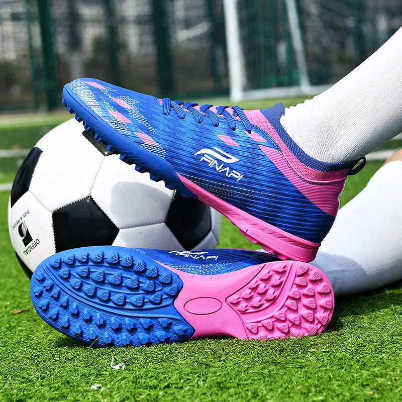 New Men High-quality Soccer Shoes Cleats Match Indoor Hot-selling Outdoor Football Boots Grass High-top Futsal Non-Slip Sneakers