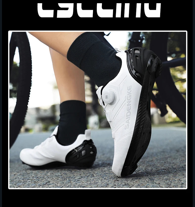 Unisex New Cycling Shoes Professional Lightweight Luxyry Original Road Rubber MTB Racing Bicycle Fashion Bike Street Sports