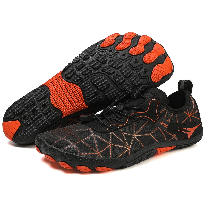 Men Wading Shoes Barefoot Quick-Drying Beach Shoes Outdoor Non-Slip Upstream Swimming Diving Shoes Women Water Sports Shoes