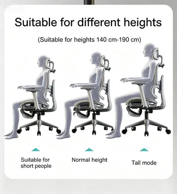 Ergonomic Office Chair Adjustable Recliner Gaming Computer Chair with Lumbar Support, 360° Swivel Wheels, Comfortable Executive Desk Chair