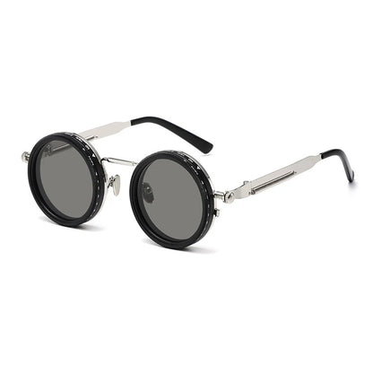 Polarized Round Sunglasses Men ND9 Adjustable Dimming Sun Glasses Women Retro Punk Fishing Eyeglasses Outdoor Shades UV400