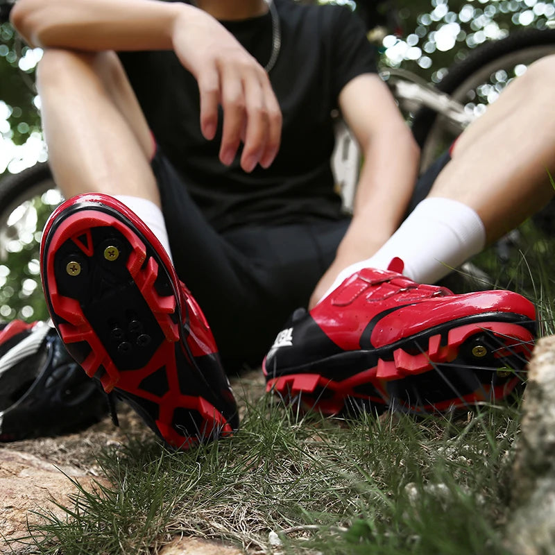 Professional Racing Road Bike Cycling Shoes Men Outdoor Non-Slip MTB Bicycle Sneakers Breathable Self-Locking Sports Cleat Shoes