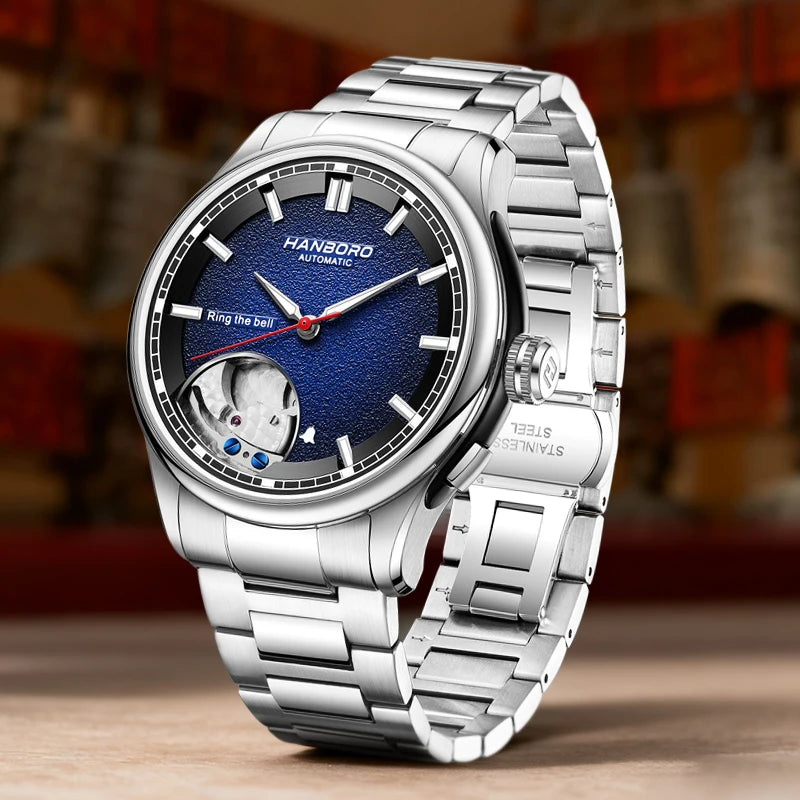 HANBORO Chime Series Modified Movement Men's Personalized Automatic Mechanical Watch