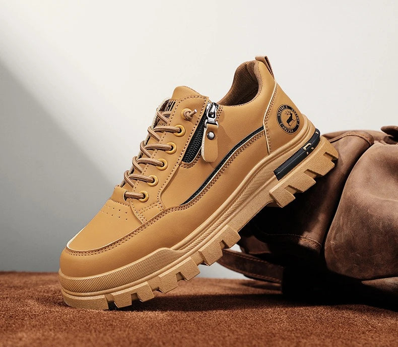 Men's Casual Sports Outdoor Hiking Trendy Fashion Street Comfortable Men's Thick Soled Board Shoes