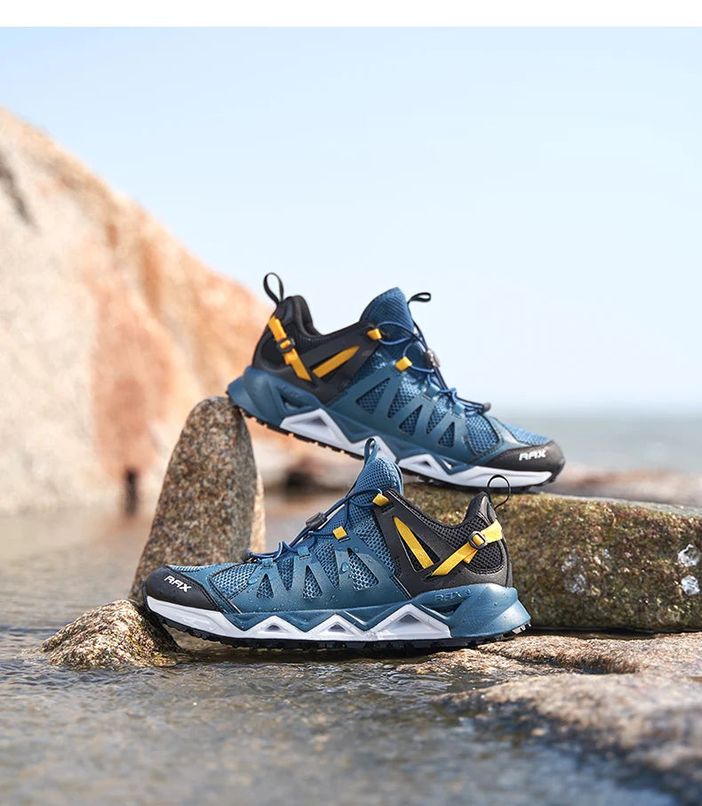 RAX New Men Women Summer Hiking Shoes Breathable Upstream Shoes Trekking Aqua Shoes Outdoor Fishing Camping Sneaker Men