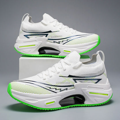 Unisex Sports Shoes Trendy Breathable Mesh Soft Sole Shock-absorbing Wear-resistant Teenagers Professional Running Shoes for Men