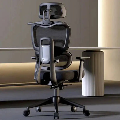 Ergonomic Office Chair with Adjustable Back Support, Mesh Computer Gaming Chair, Lumbar Support Office Chair, Swivel Rolling Desk Chair for Home & Office