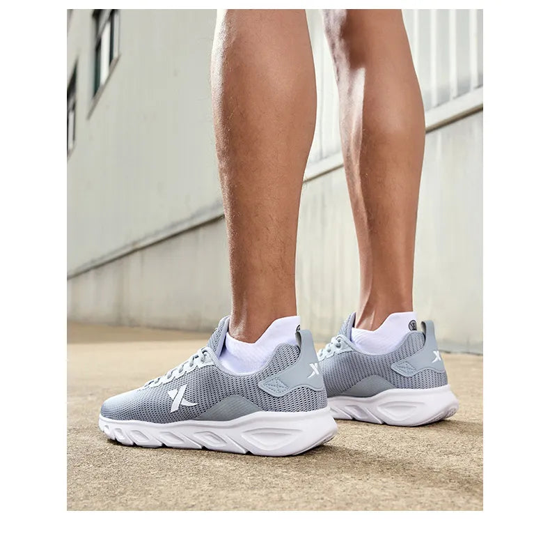 Xtep Running Shoes for Men 2025 Spring Sweat-Absorbing Sports Shoes Wear-Resistant Stability Sporty Sports Sneakers 880119115131