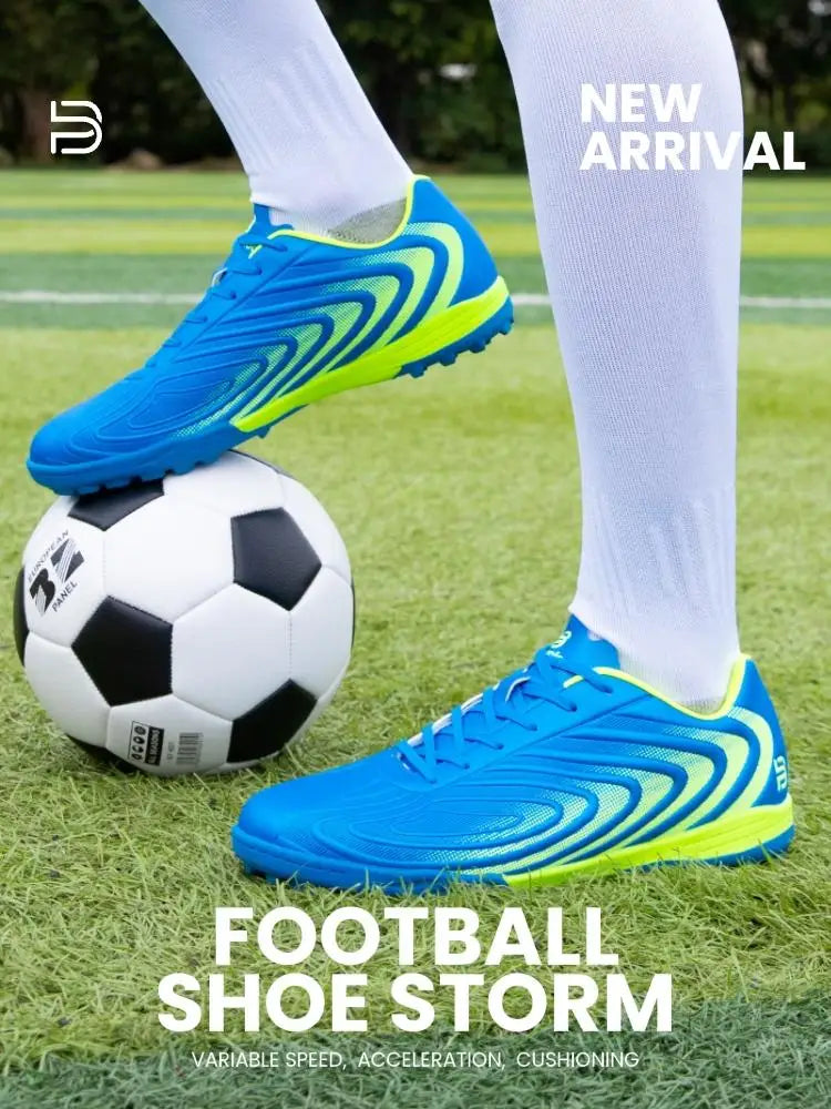Baasploa Men Football Shoes Brand Comfort Lightweight Turf Training Soccer Shoes Professional Male Soft Sneakers Non-Slip