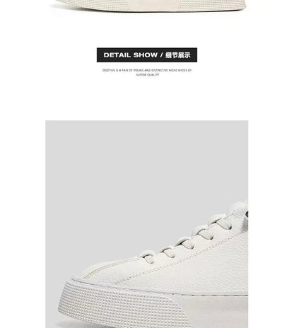 Men Sneakers Casual Shoes Men Flats Zapatillas Hombre Lightweight PU Leather Breathable Shoe Mens White Sports Tenis Shoes