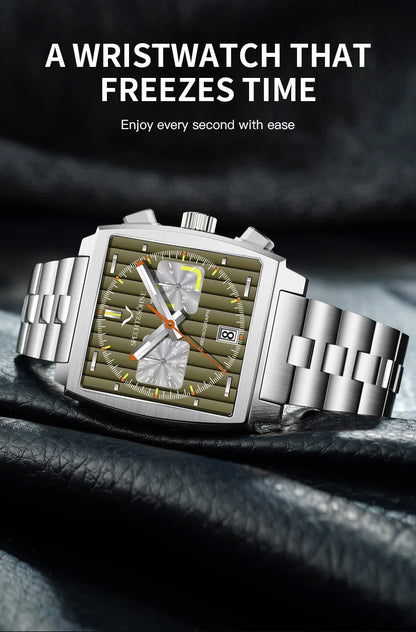 Relojes Hombre Specht & Söhne New Hot Watches Men Luxury Brand Male Japan VK64 Chronograph Trendy Sport Wristatch Waterproof