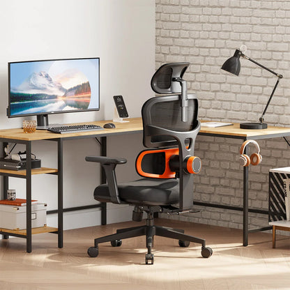 NEWTRAL NT001 Ergonomic Office Chair with Adaptive Lumbar Support, Adjustable Backrest, 3D Armrests, Headrest & Reclining Design