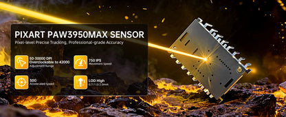 ATTACK SHARK R11 ULTRA brezžična gaming miška iz ogljikovih vlaken, 8000Hz, PAW3950MAX, 42000DPI, lahka 49g, 20000FPS, Nordic 52840