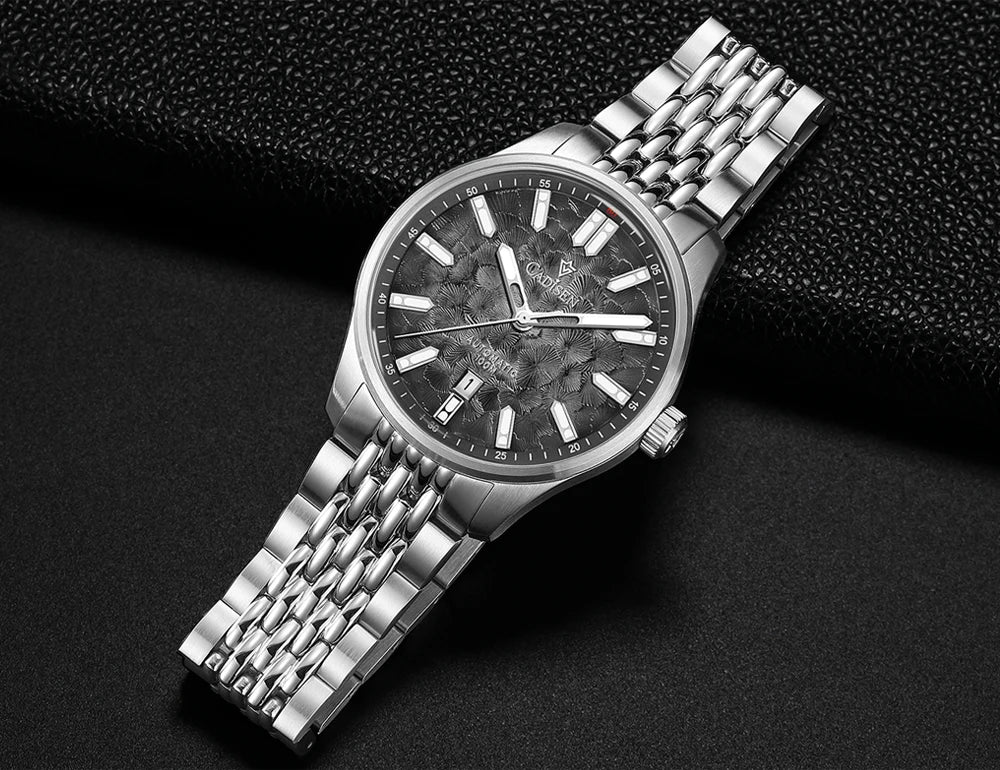 CADISEN 2026 Automatic Mechanical Men's Watch Blue Dial Business Casual 10ATM Waterproof Japan MIYOTA 8215 Movement Wristwatch