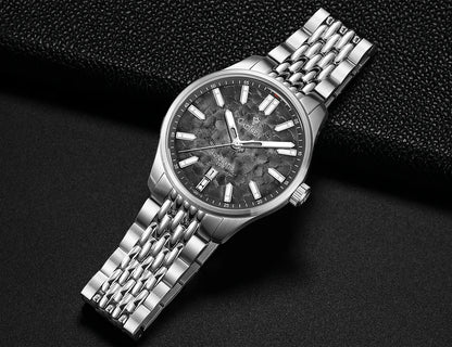 CADISEN 2026 Automatic Mechanical Men's Watch Blue Dial Business Casual 10ATM Waterproof Japan MIYOTA 8215 Movement Wristwatch