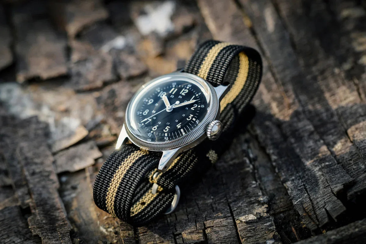 RDUNAE RA05 Vintage Military Watch 2035 Movement Quartz K1 Mineral Glass Crystal Stainless Steel Luminous Waterproof Men Watches