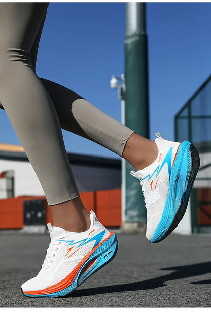 Men Sports Running Shoes Marathon Air Cushion Breathable Lightweight Comfortable Women Outdoor Athletic Sneakers Jogging Tenis