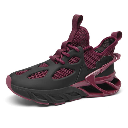 Mens Sports Shoes New Mesh Breathable Outdoor High Elasticity Running Shoes Fashionable Summer Comfortable Sports Tennis Shoes