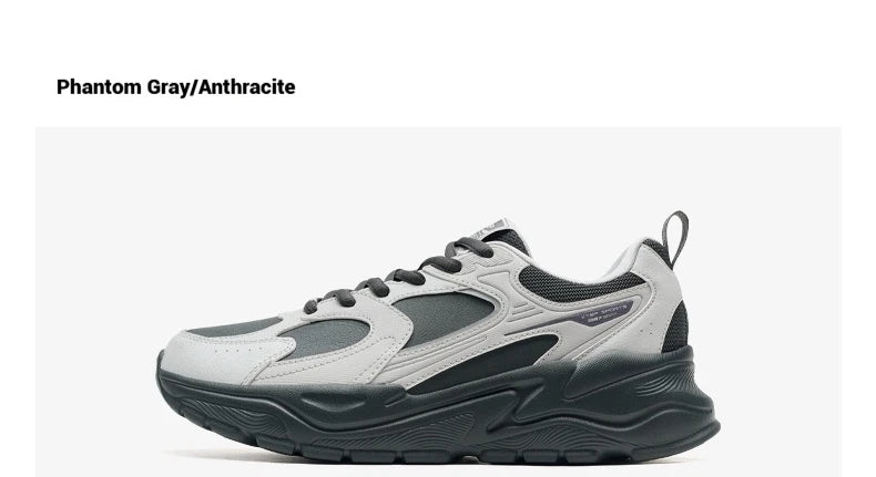 Xtep Men's Casual Shoes 2025 Winter Street Style Cushion Lightweight Wear-Resistant Breathable Walking Sneakers 875419320005