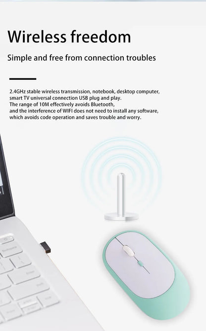 Ratón inalámbrico Lenovo USB recargable ergonómico con DPI ajustable, silencioso, 2.4G Bluetooth óptico, para gaming y oficina