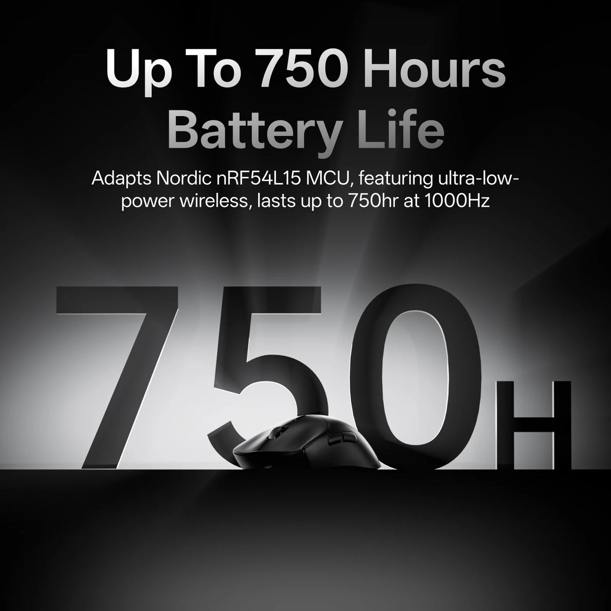 Rapoo VT7 MAX Wireless Gaming Mouse, True 8K Wireless Gaming Mouse, 53g Ultra-Lightweight, 30K DPI, 750-Hour Battery, Programmable Gaming Mouse