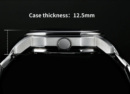 BERNY Men Mechanical Watch Top Accuracy Move Automatic Wristwatch Luxury Male Clock Sapphire Self-Winding Men's Watch Waterproof