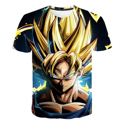 2026 Men's T-shirts Dragon Ball Z T-shirt Boys Clothes Children's Clothing Summer Short Sleeve Kids Cartoon Tee Tops Baby Boy