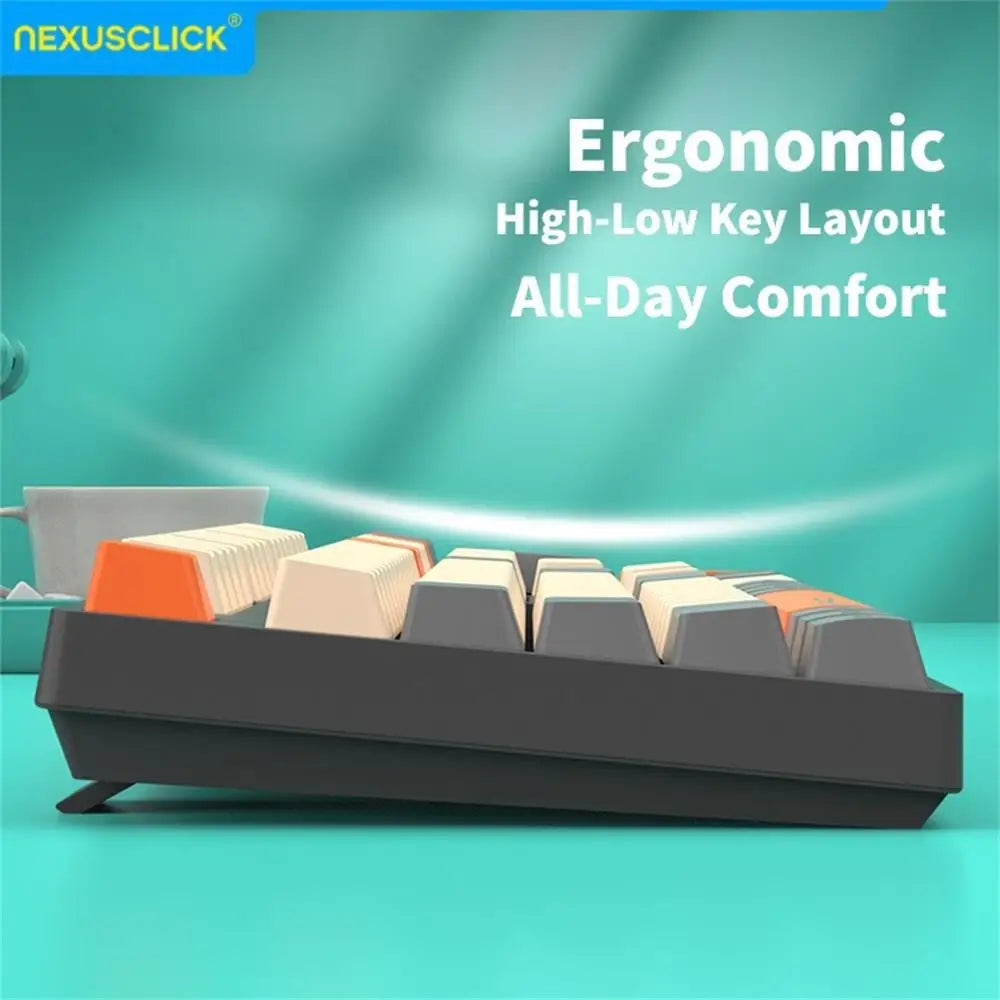 NexusClick Wireless Gaming Office Keyboard & Mouse Set Smart Power Saving Full Size 104 Keys 1600DPI Adjustable USB for Laptop PC