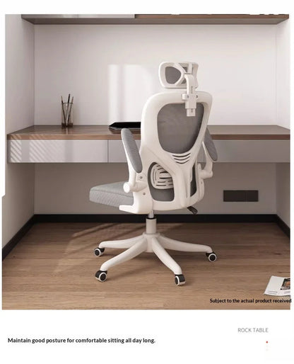 Ergonomic Office Chair with Adjustable Lumbar Support, Mesh High Back, Reclining Swivel Computer Desk Chair with Adjustable Armrests for Home Office & Gaming