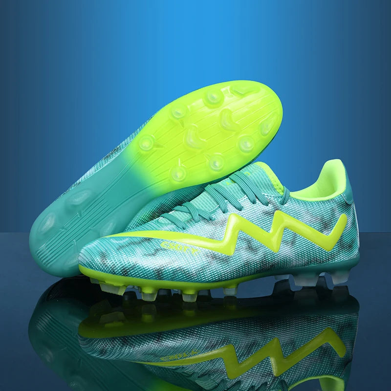 Mens Football Shoes Anti Slip Wear-resistant Grass Contest Training Youth Football Boots Light Five-a-side Soccer Shoes for Man