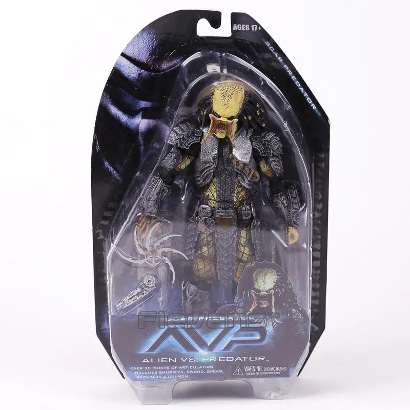 NECA AVP Alien vs. Predator Chopper Celtic Scar Predator 7" akční figurka s pohyblivými klouby, modelová hračka
