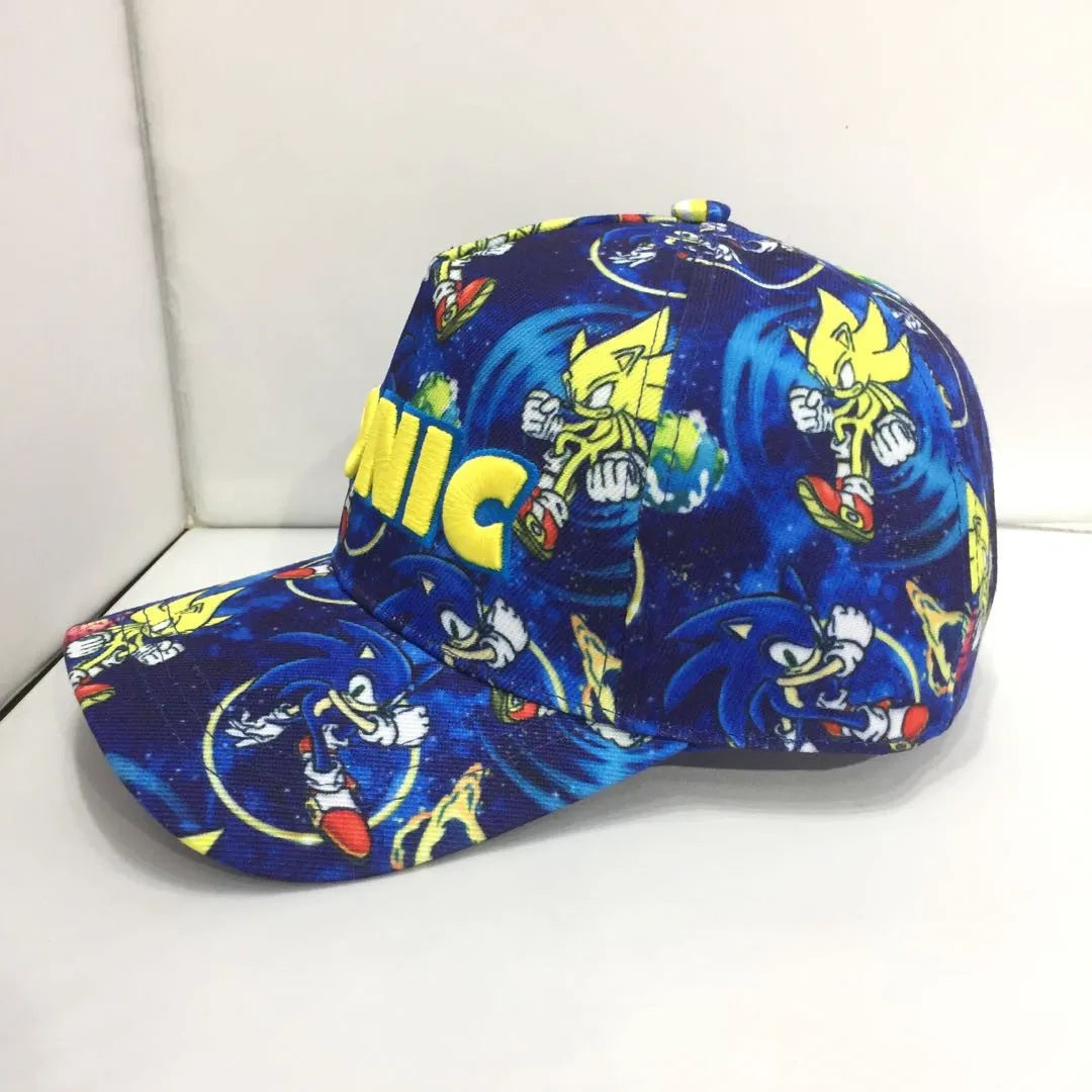 Shadow the Hedgehog 3D baseball cap for adults and children Sonic Amy Tails Knuckles printed flat edge ducktongue sun hat gifts