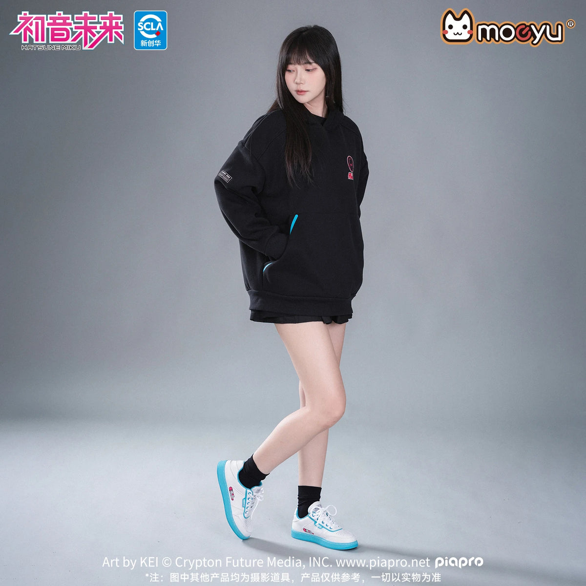 Moeyu Hatsune Miku Shoes for Women Men Vocaloid Cosplay Anime Man Sneakers Tennis Lace Up Sport Athletic Running Casual Shoes