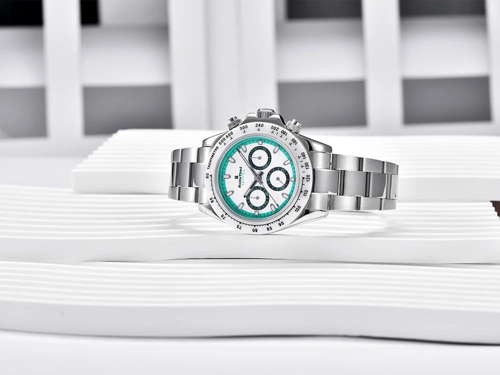 RollsTimi Men's Watches Top Luxury Sapphire Men's Mechanical Watches Calendar Week stainless steel waterproof relógios masculino