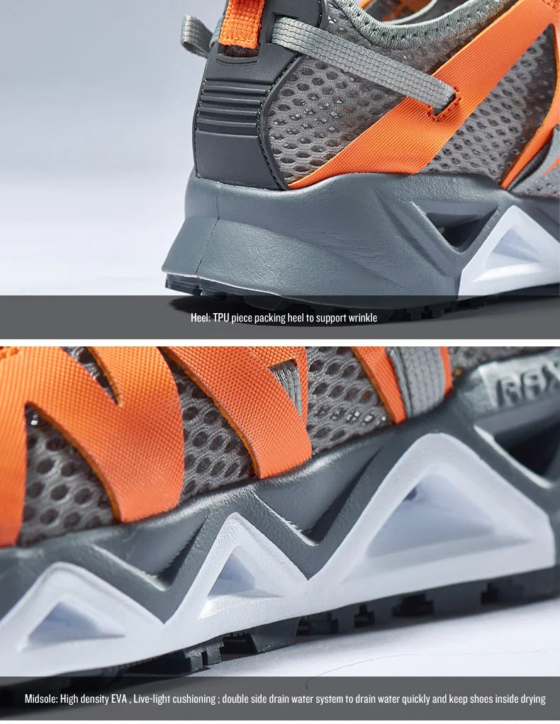 RAX New Men Women Summer Hiking Shoes Breathable Upstream Shoes Trekking Aqua Shoes Outdoor Fishing Camping Sneaker Men