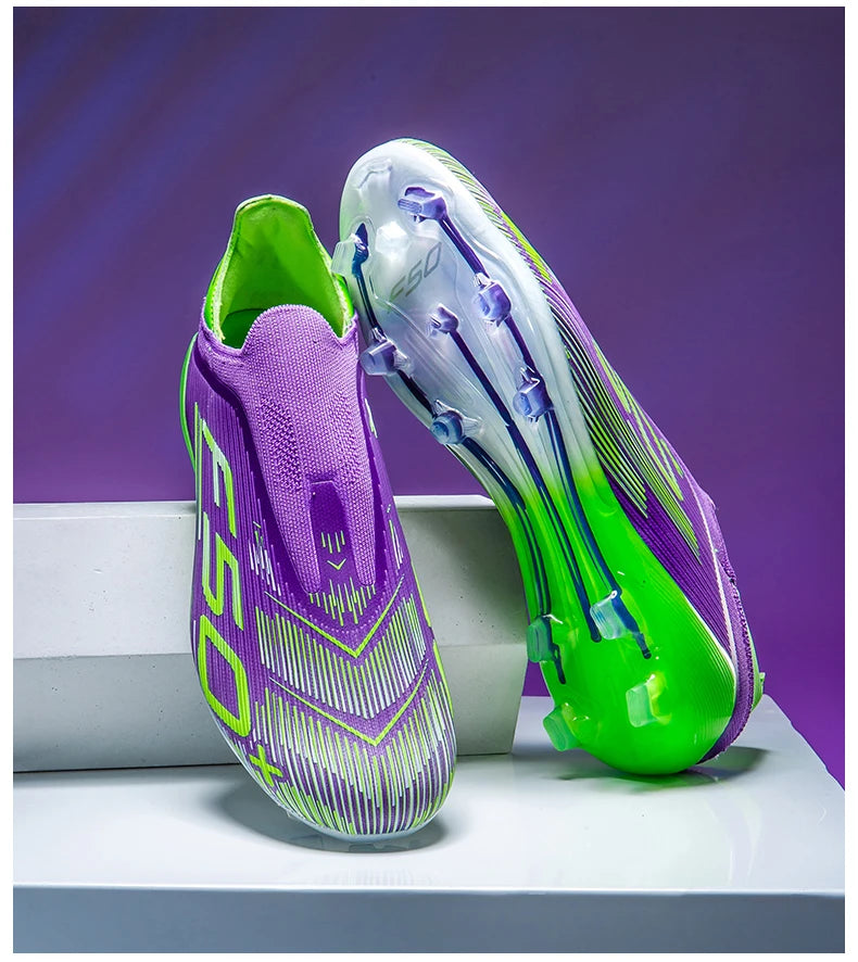 New Men's Soccer Shoes Grass Football Boots Ultralight Sport Comfortable Indoor Cleats Non Slip Fg Turf Futsal Adult Non-Slip