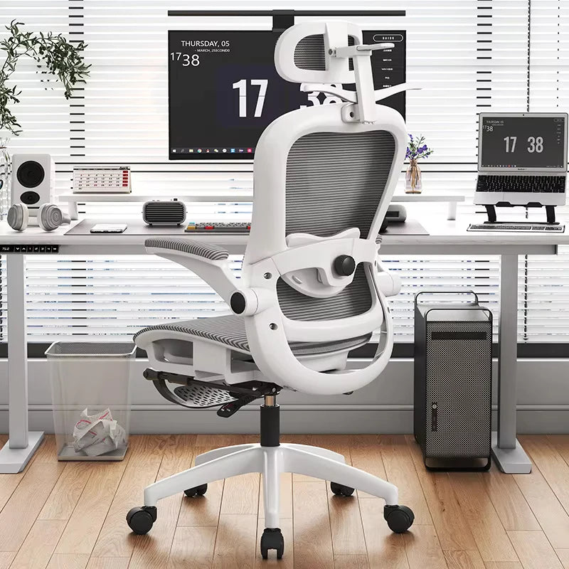 UVR Gaming Computer Chair Ergonomic Office Chair with Reclining Backrest, Adjustable Height Swivel Mesh Executive Chair with Armrests