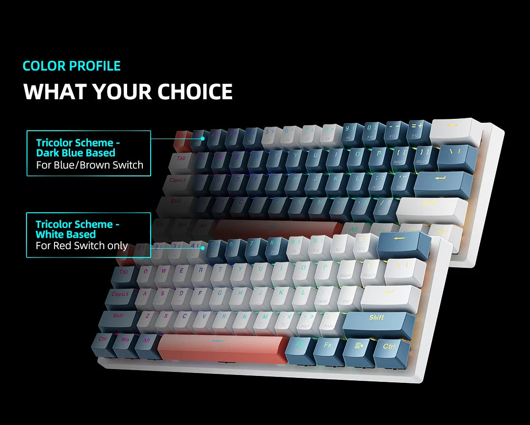 K500-B61 Machenike mini mehanička tipkovnica, format 60%, 61 tipka, gaming tipkovnica, žična, potpuno hot-swappable, RGB pozadinsko osvjetljenje