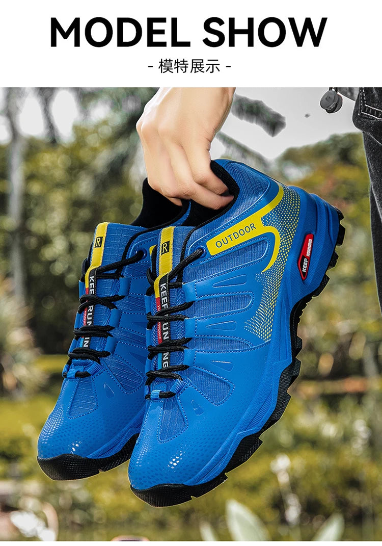 New Outdoor Men's Shoes Men's Anti Slip mountaineering Shoes Travel Hiking Adventure Footwear Fashionable Casual Sneaker