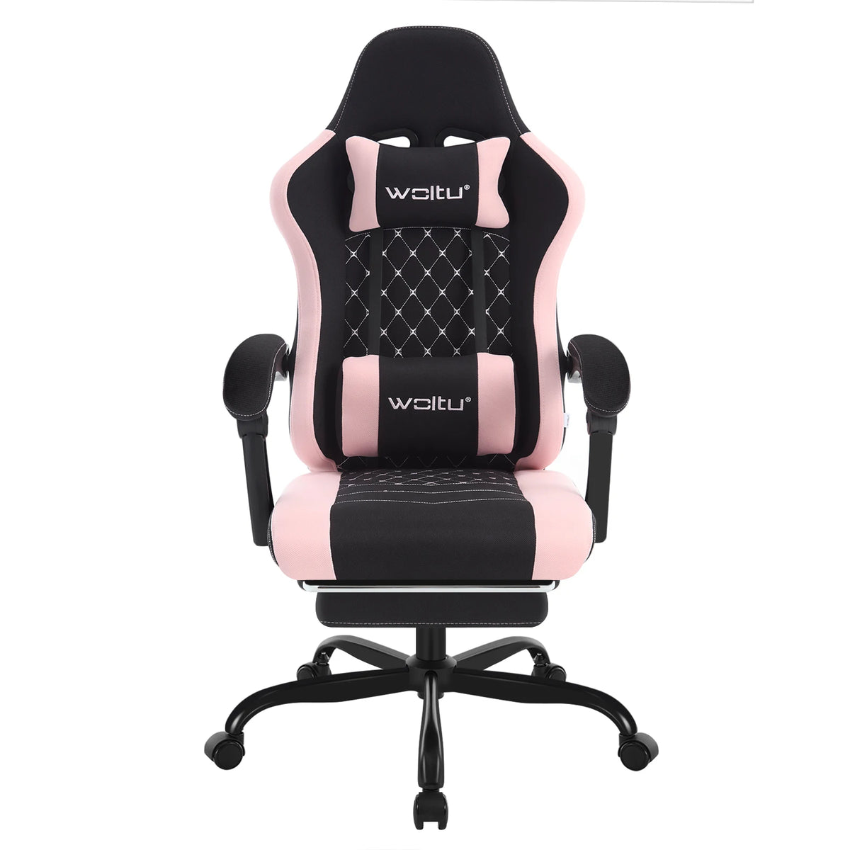 Cadeira de computador giratória WOLTU com função de massagem, cadeira de escritório ergonómica com almofada e apoio para os pés, cadeira gaming ajustável em altura