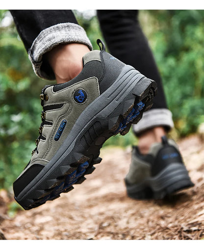 Winter Casual Shoes Men Leather Comfortable Walkng Shoes Autumn Classic Outdoor Sneakers Women High Top Hiking Sneakers Lace Up