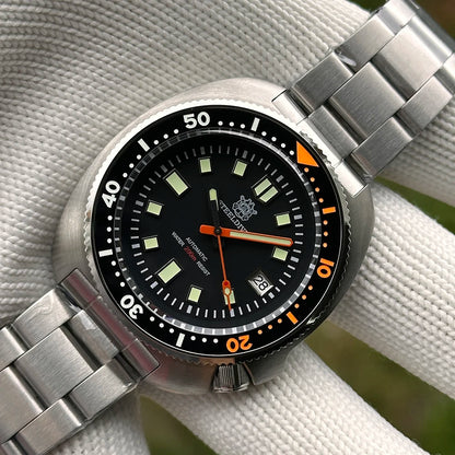 STEELDIVE SD1970C Classic Ceramic Bezel 200M Water Resistant Sapphire Glass AR Coating Mens Automatic Watch NH35 Dive Watches