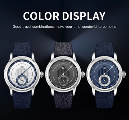 2026 New Luxury Specht & Söhne Jump Hour Watches Automatic Mechanical Watch For Men Sapphire Crystal Stainless Steel Wristwatch