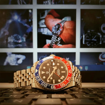 2026 New PAGANI DESIGN Luxury Men Mechanical Watches Stainless Steel GMT Watch Top Brand Sapphire Glass Men Watch reloj hombre