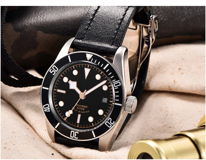 Luxury Customizable Logo Waterproof Japan nh35 Automatic Mechanical Wristwatch Full Steel Sapphire Men Watch Dress Male Clock