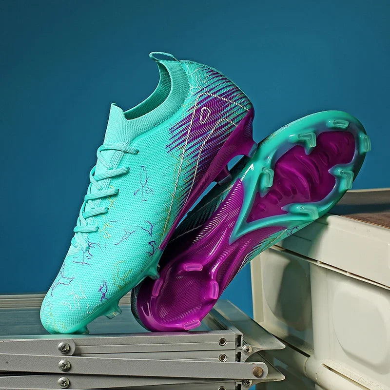 New Men's Football Boots Sneakers FG Soccer Shoes Training Wholesale Top Quality Cleats Non-Slip Drop Shipping Unisex Adult